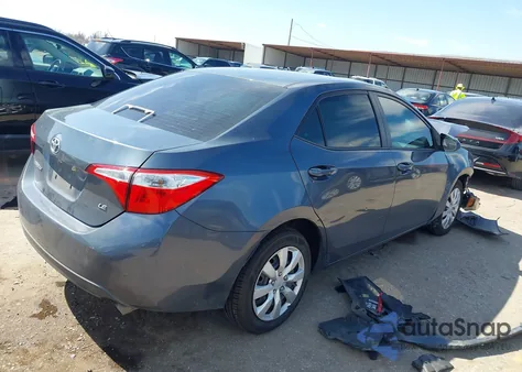 2016 Toyota Corolla Le from USA, damaged, VIN 5YFBURHE3GP488619